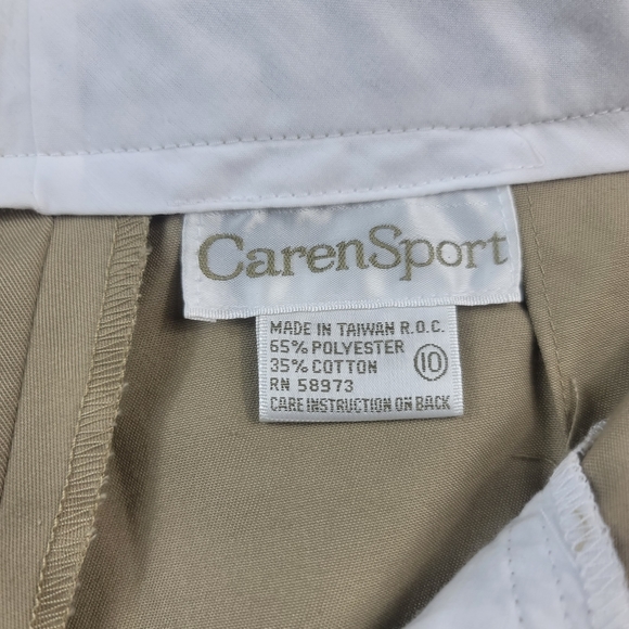 Vintage High Waisted Mom Short. Size 10. Taupe - Picture 9 of 9